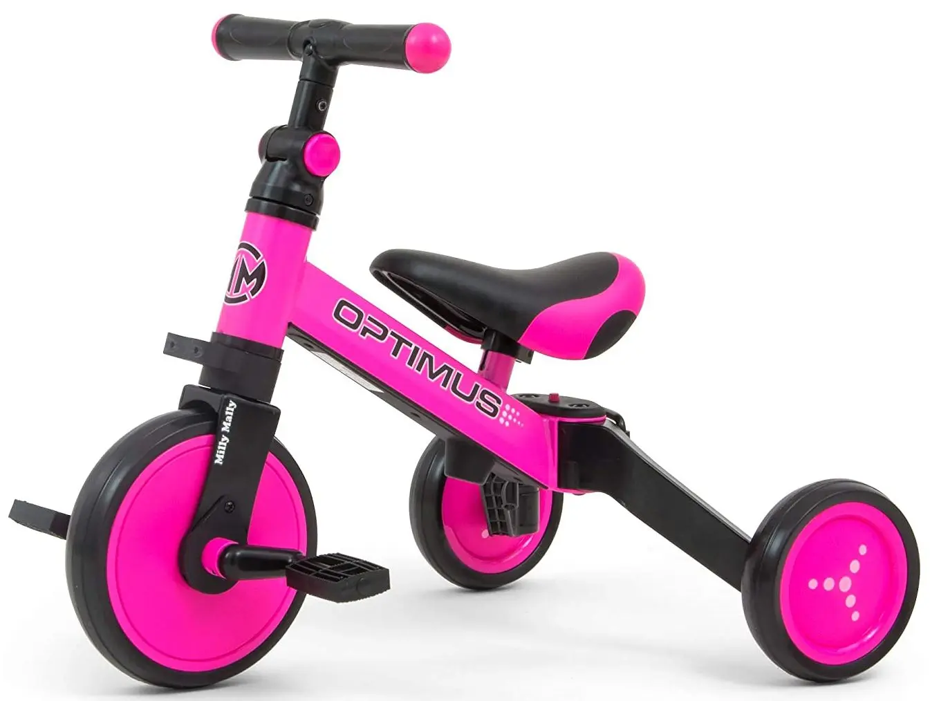 Tricicleta 3in1 Milly Mally Optimus (Pink)