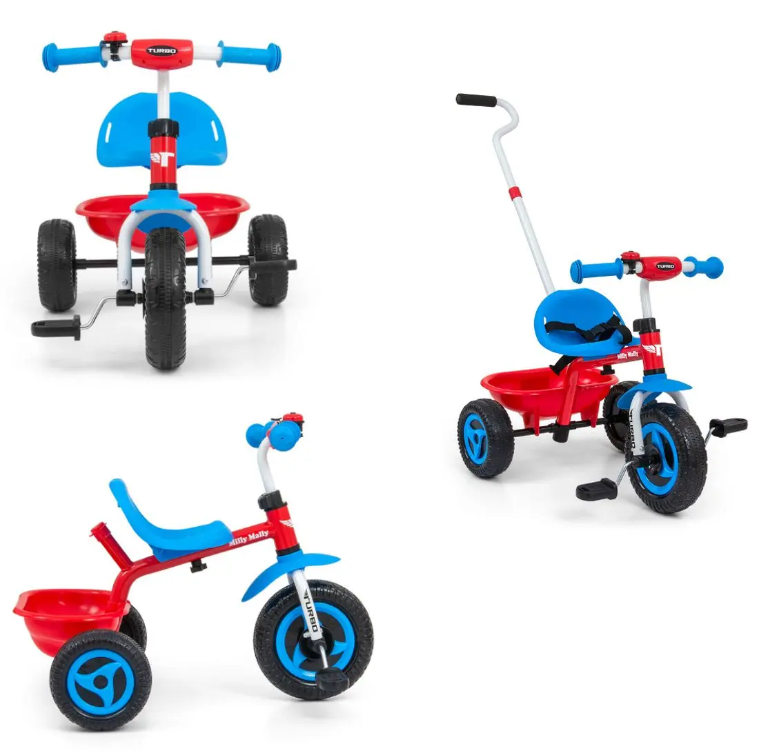 Tricicleta Milly Mally Turbo Cool (Red/Blue) - 4