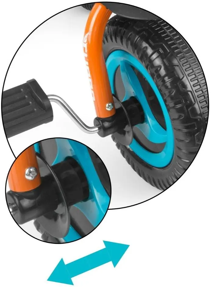 Трехколесный велосипед Milly Mally Turbo (Orange/Turquoise) - 4