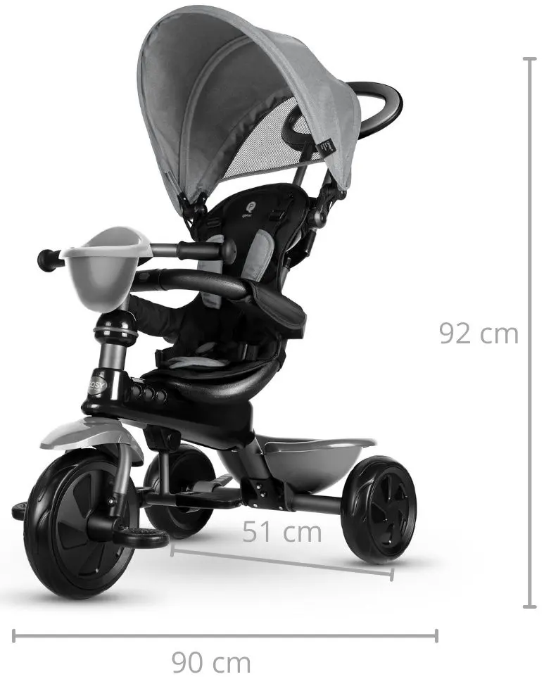 Трехколесный велосипед QPlay Cosy (Grey) - 8