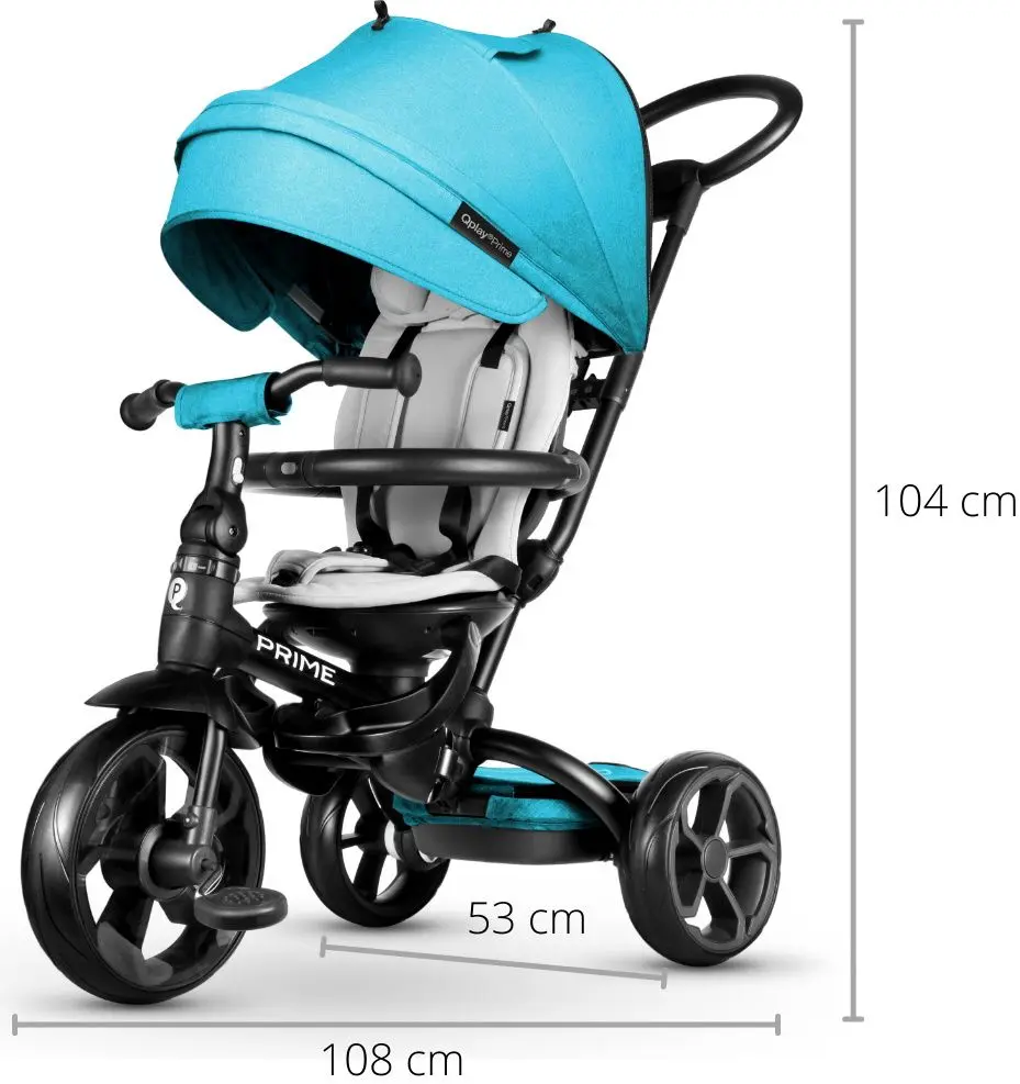 Трехколесный велосипед QPlay New Prime (Blue) - 7
