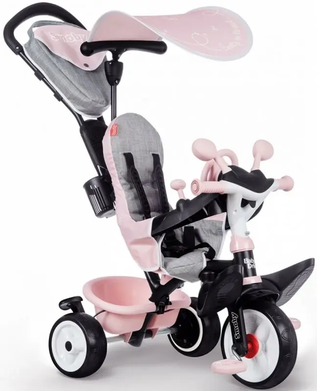Трехколесный велосипед Smoby Baby Driver Komfort Plus 741501 (Pink)