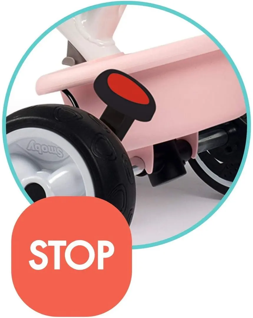 Трехколесный велосипед Smoby Baby Balade Plus 741401 (Pink)