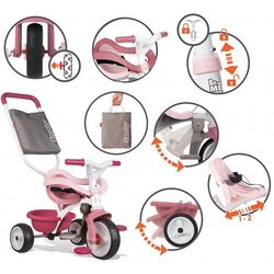Трехколесный велосипед Smoby Be Move Comfort 740415 (Pink) Thumb