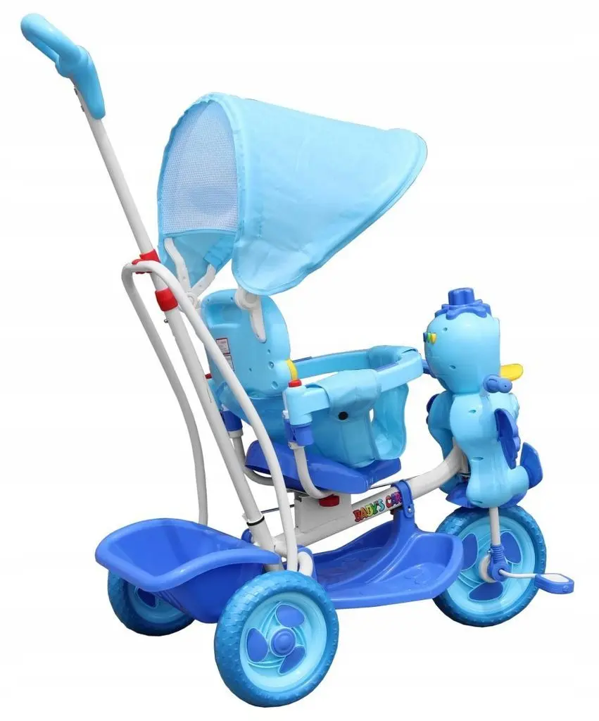 Tricicletă SporTrike Happy Duck (Blue) - 4