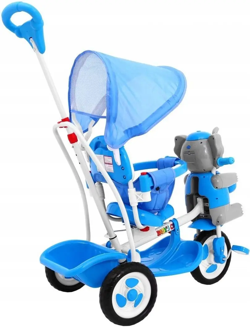 Tricicleta SporTrike Happy Elephant (Blue) - 3