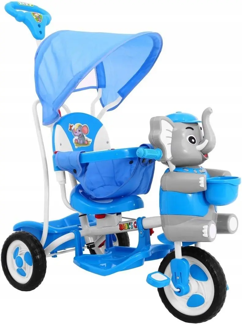 Tricicleta SporTrike Happy Elephant (Blue) - 4