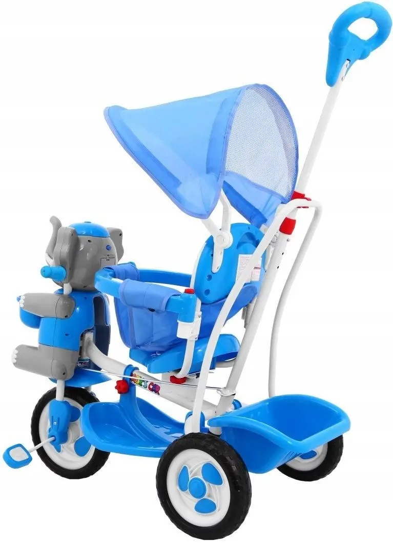 Tricicleta SporTrike Happy Elephant (Blue) - 5