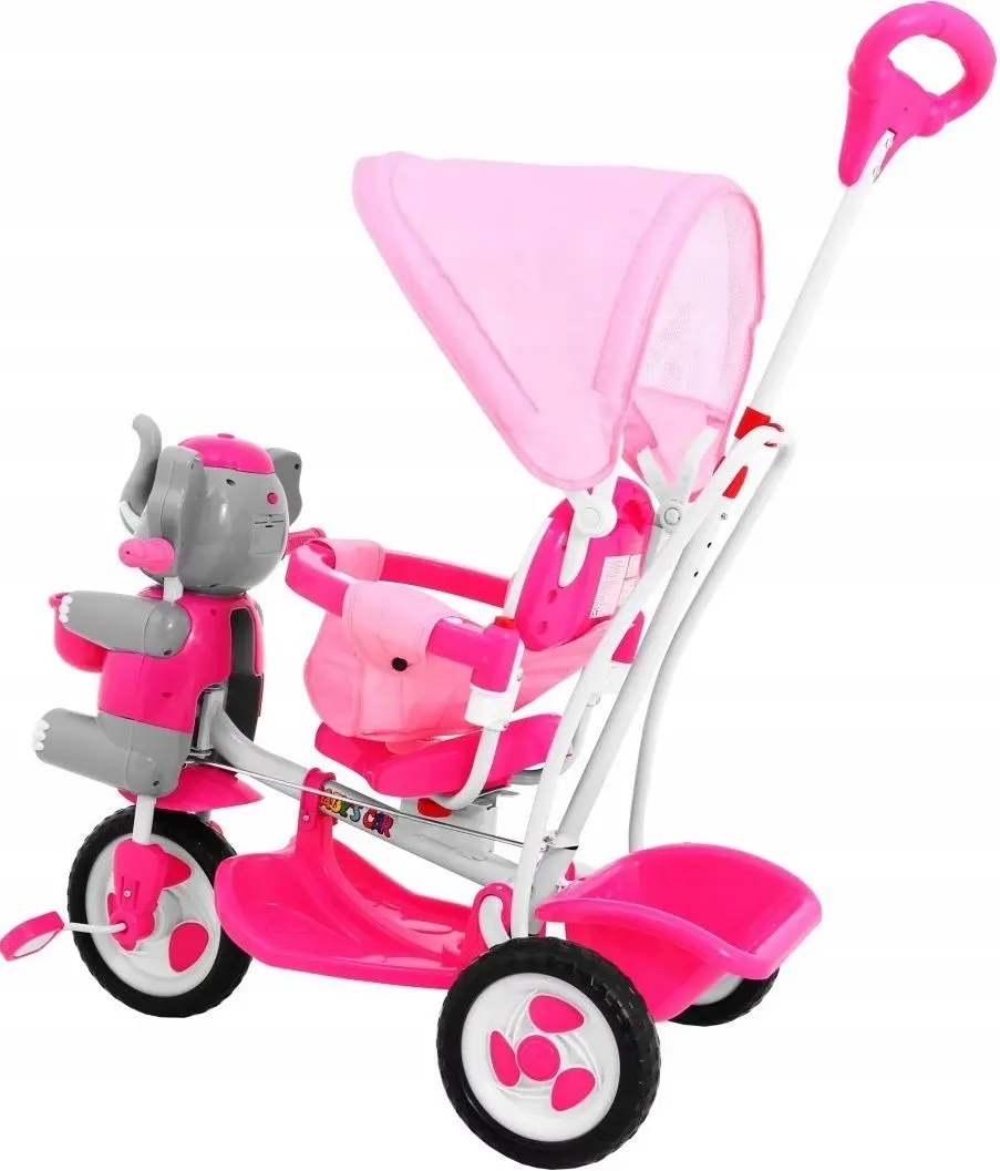 Tricicletă SporTrike Happy Elephant (Pink) - 3