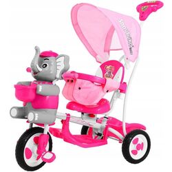 Tricicletă SporTrike Happy Elephant (Pink)