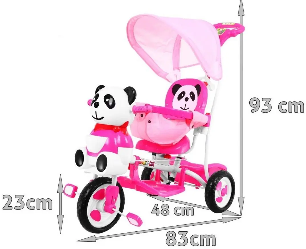 Tricicletă SporTrike Panda A23-2 (Pink) - 4