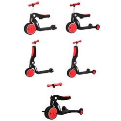 Tricicleta 5in1 Xiaomi BeBehoo Multifunction Deformation Stroller (Red/Black) Thumb