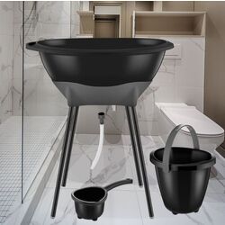 Набор для ванной BabyJem Elegant ART-696 (Black)