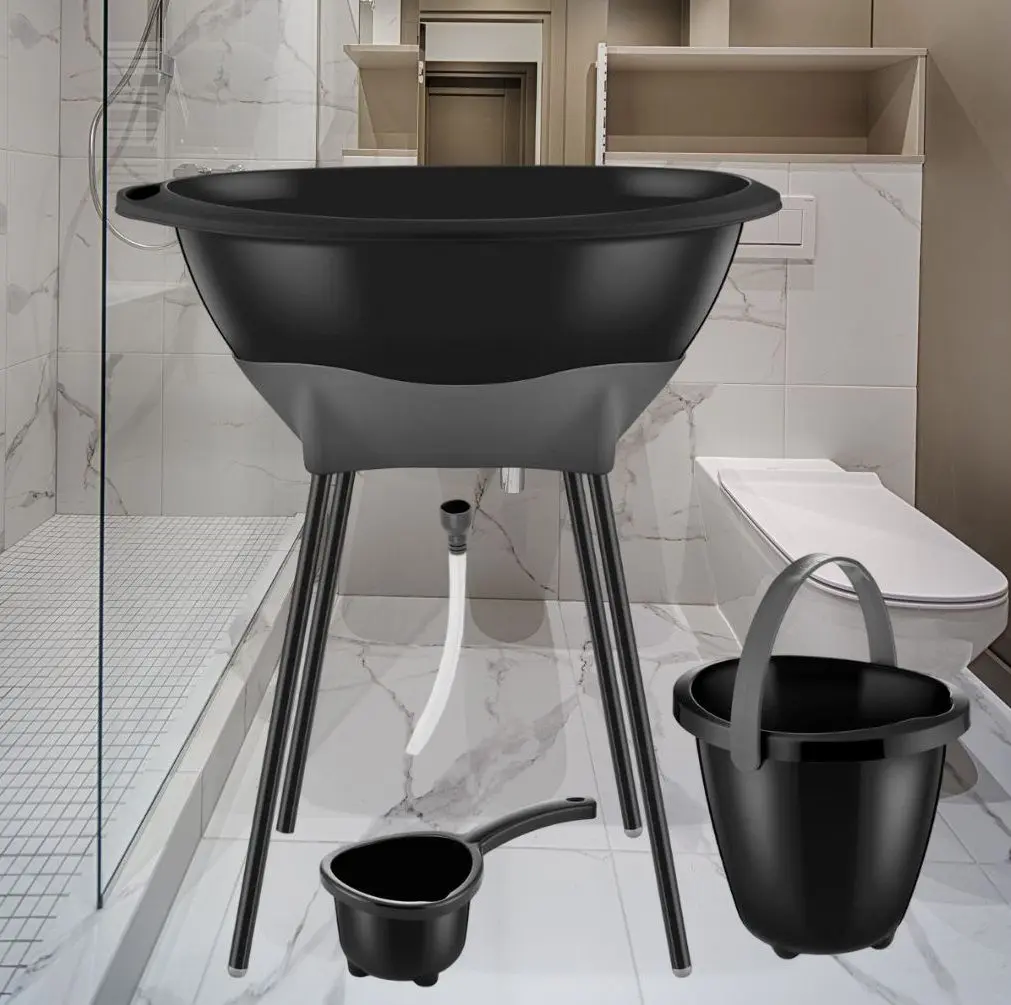 Набор для ванной BabyJem Elegant ART-696 (Black)