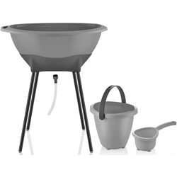 Набор для ванной BabyJem Elegant ART-696 (Grey) Thumb