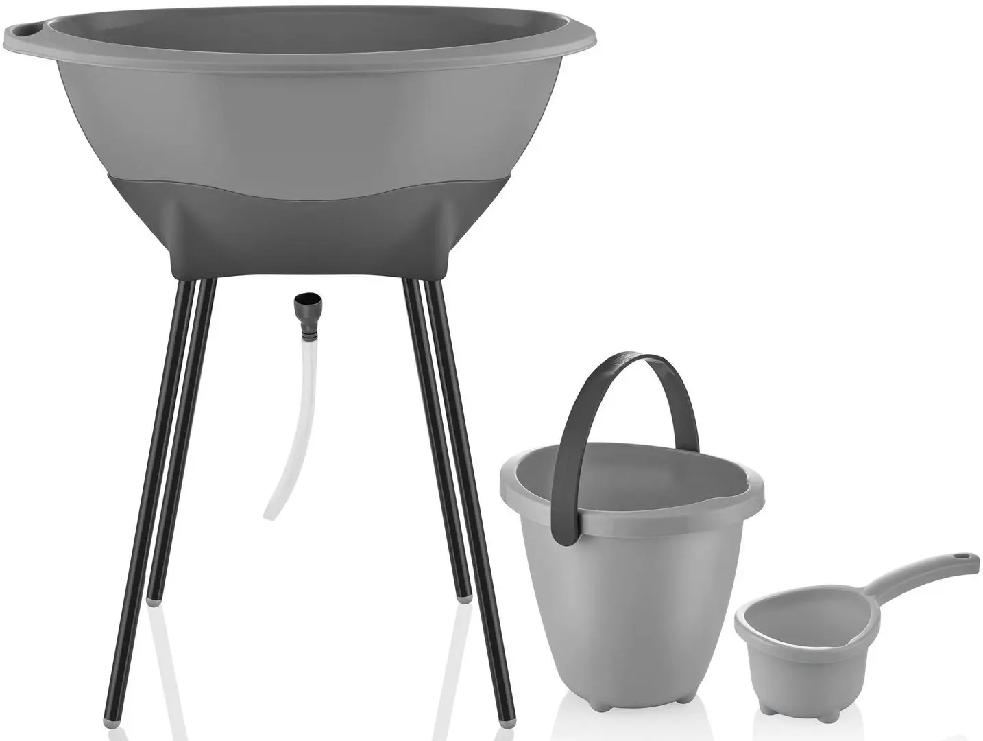 Набор для ванной BabyJem Elegant ART-696 (Grey)