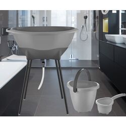 Набор для ванной BabyJem Elegant ART-696 (Grey)