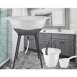 Набор для ванной  BabyJem Elegant ART-696 (White)