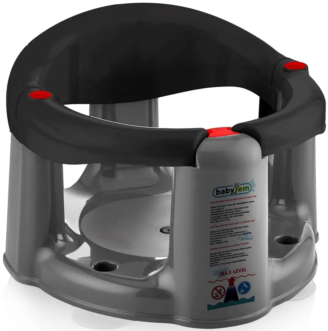 Стульчик для купания и кормления BabyJem Art-636 (Black)