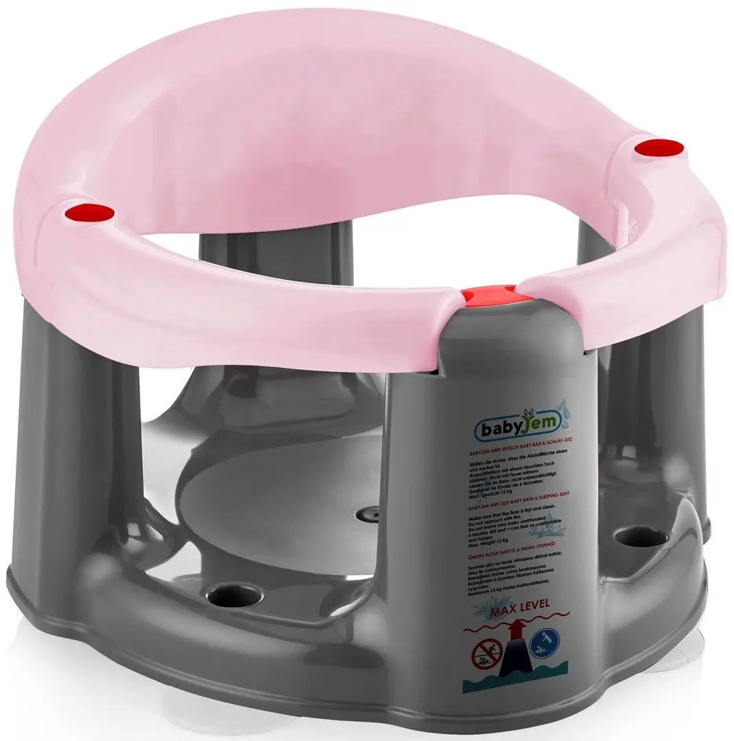 Scaun de baie si hranire BabyJem Art-636 (Pink)