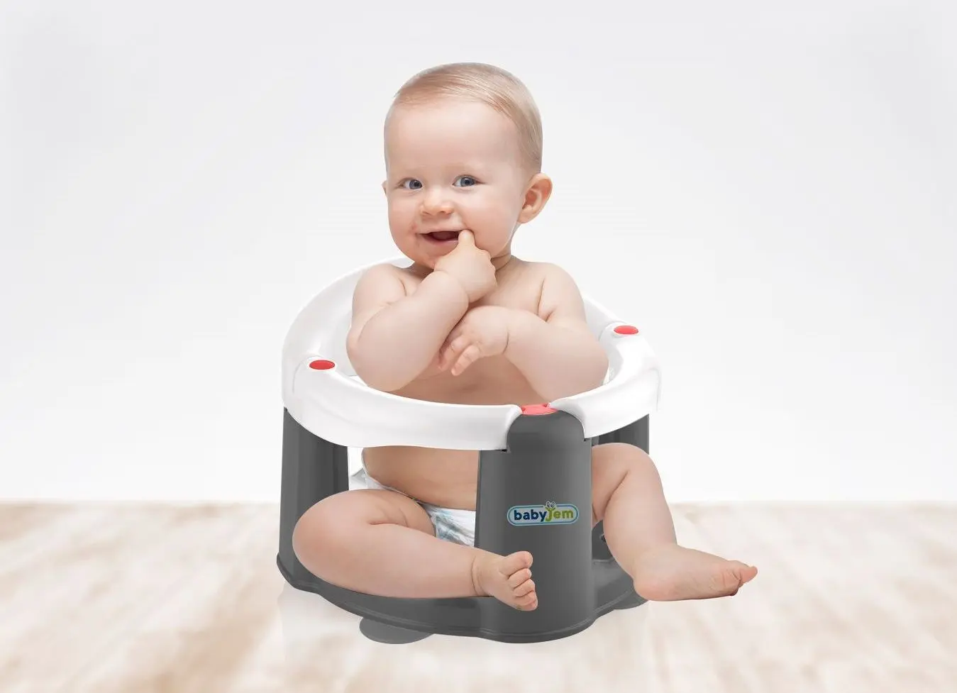 Scaun de baie si hranire BabyJem Art-636 (White) - 4