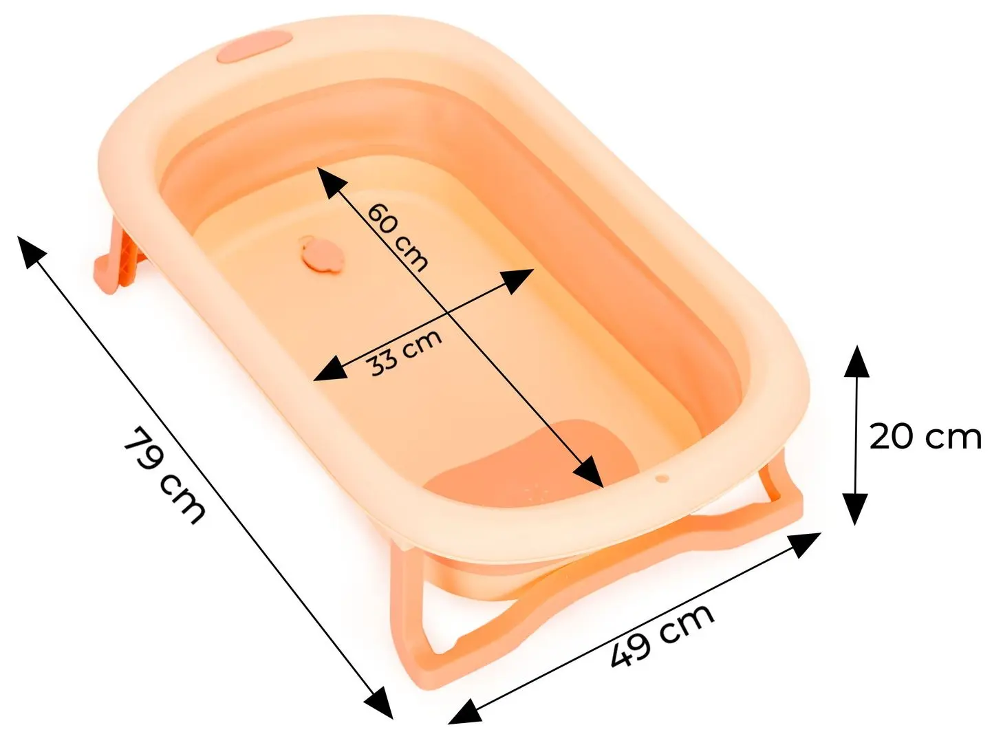 Складная ванночка Ecotoys HA-B37 (Pink)