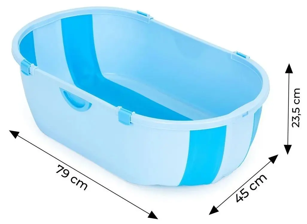 Складная ванночка Ecotoys HA-B46 (Blue)