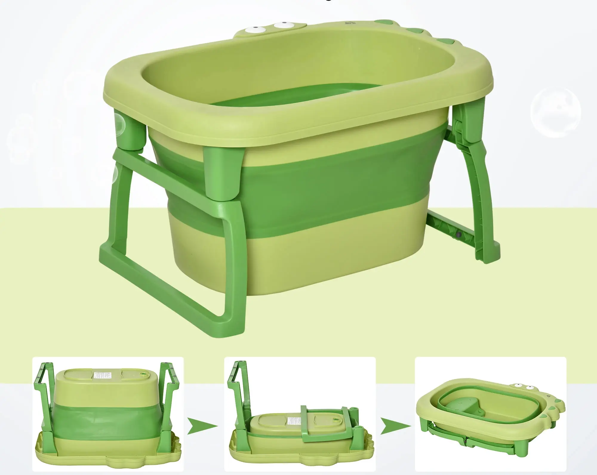 Складная ванночка Homcom 400-016GN (Green) - 3