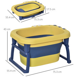 Складная ванночка Homcom 400-016YL (Yellow/Blue) Thumb