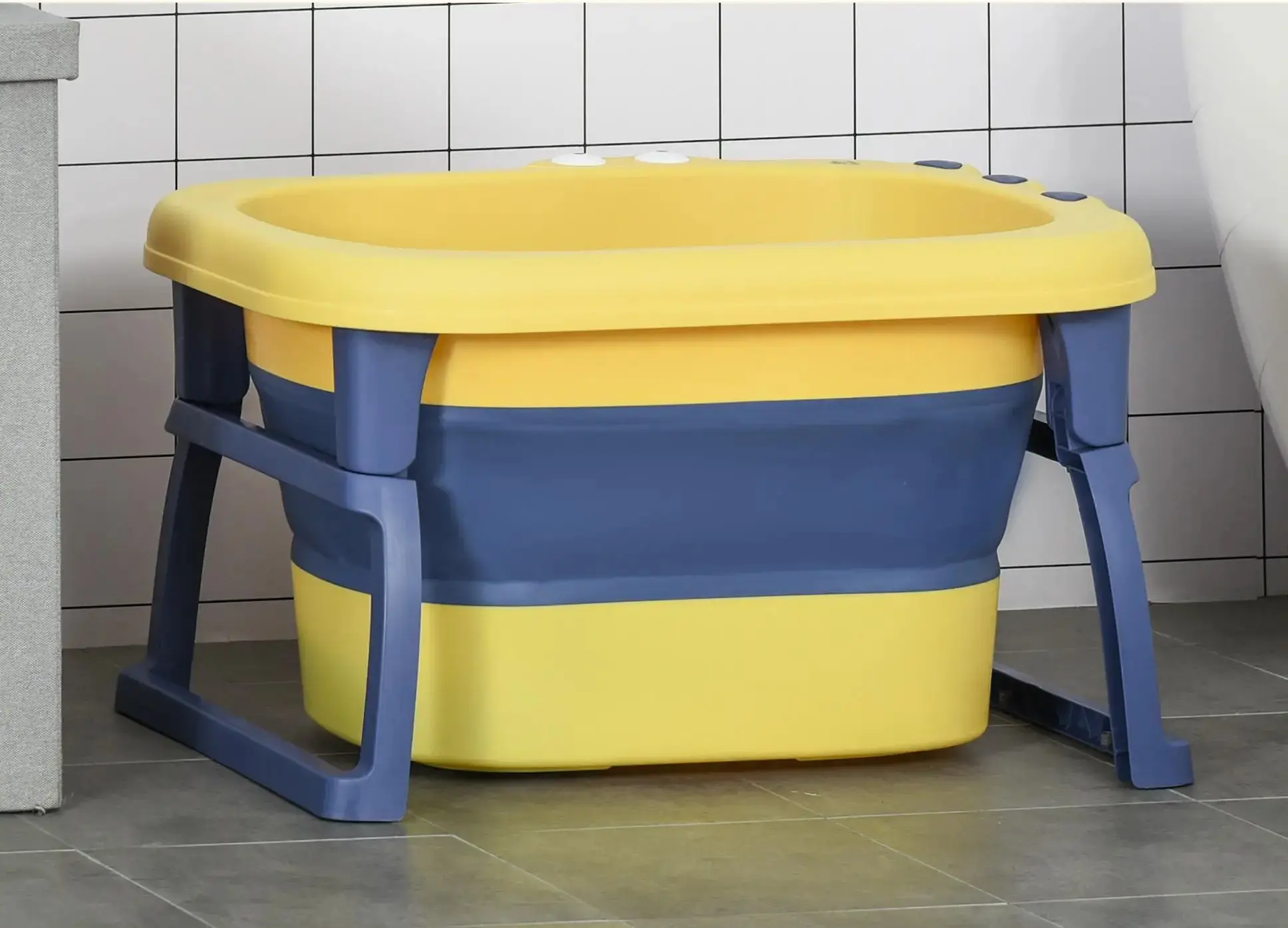 Складная ванночка Homcom 400-016YL (Yellow/Blue) - 4