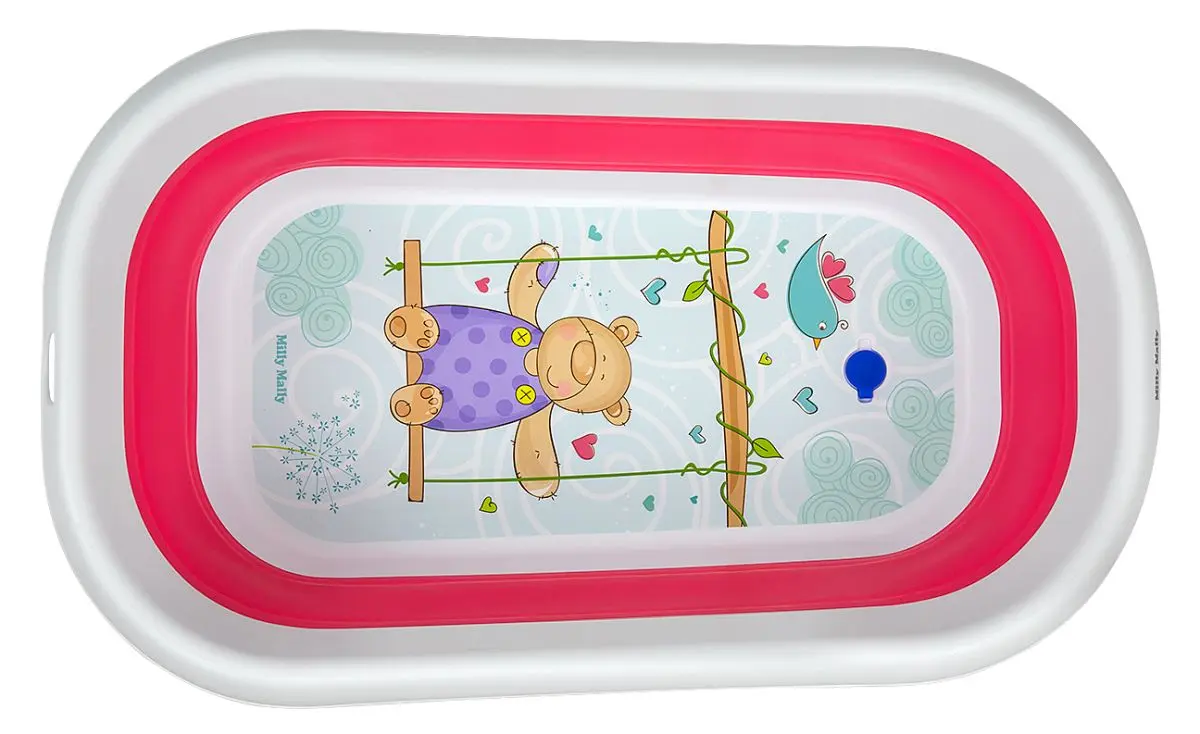 Cadita pliabila pentru copii Milly Mally Aqua (Pink)