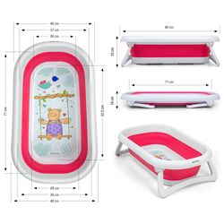 Cadita pliabila pentru copii Milly Mally Aqua (Pink) Thumb