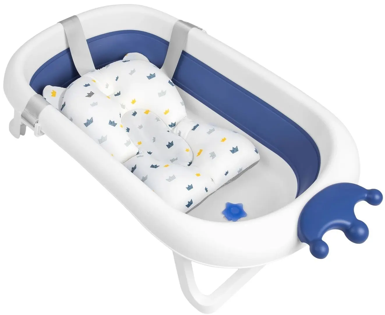 Детская складная ванночка Ricokids RK-280 (White/Blue)