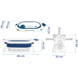Складная ванночка Ricokids RK-286 728600 (White/Blue) Thumb