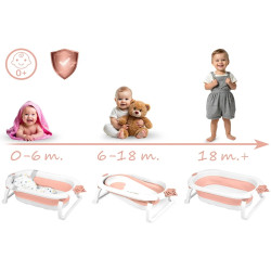 Складная ванночка Ricokids RK-286 728601 (White/Pink) Thumb