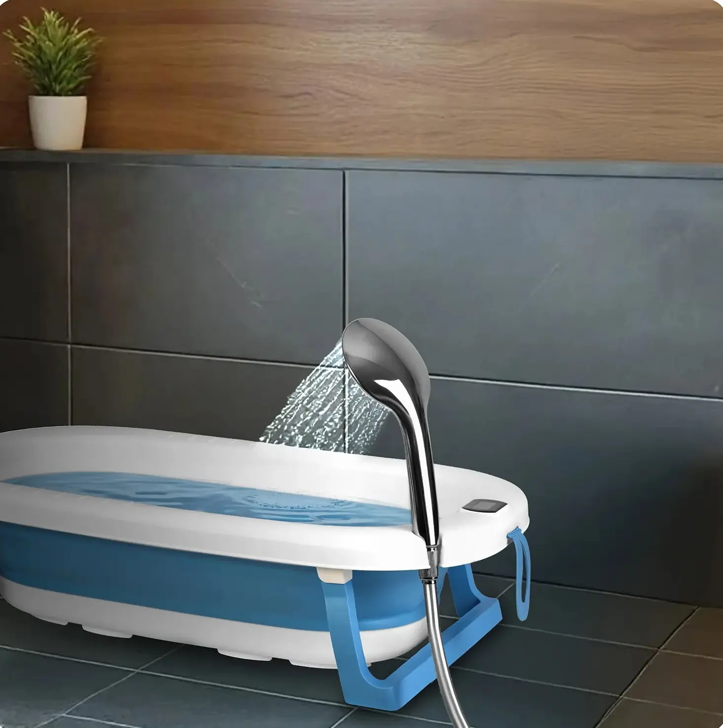 Складная ванночка Ricokids RK-287 728700 (White/Blue) - 13