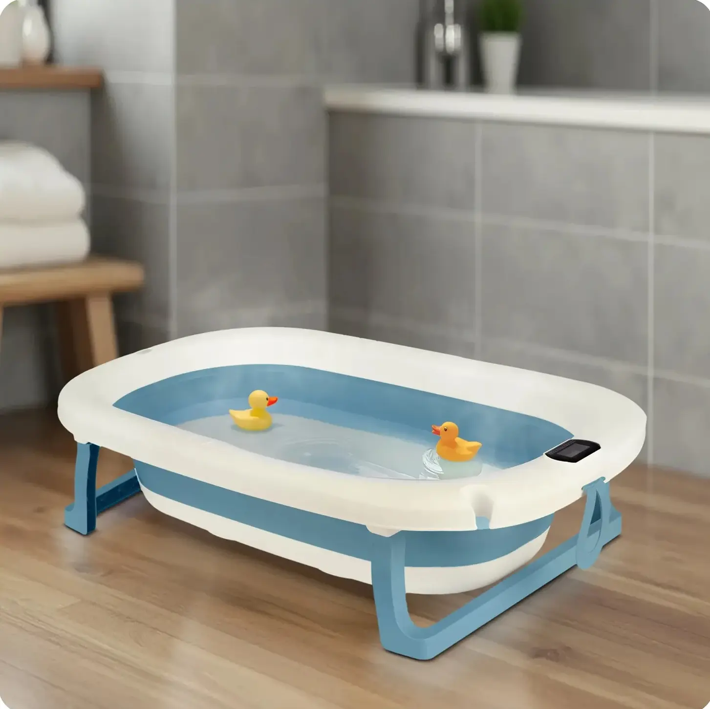 Складная ванночка Ricokids RK-287 728700 (White/Blue) - 15