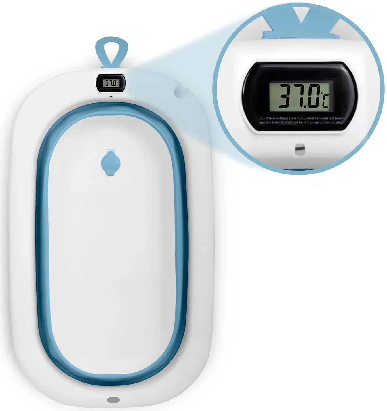 Складная ванночка Ricokids RK-287 728700 (White/Blue) - 10