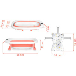 Складная ванночка Ricokids RK-287 728701 (White/Pink) Thumb