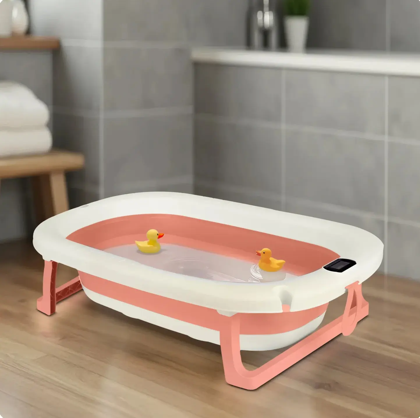 Складная ванночка Ricokids RK-287 728701 (White/Pink) - 15