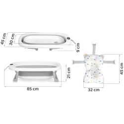 Складная ванночка Ricokids RK-287 728702 (White/Grey) Thumb