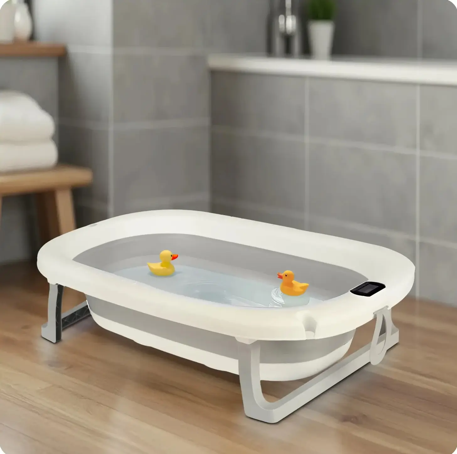 Складная ванночка Ricokids RK-287 728702 (White/Grey) - 15