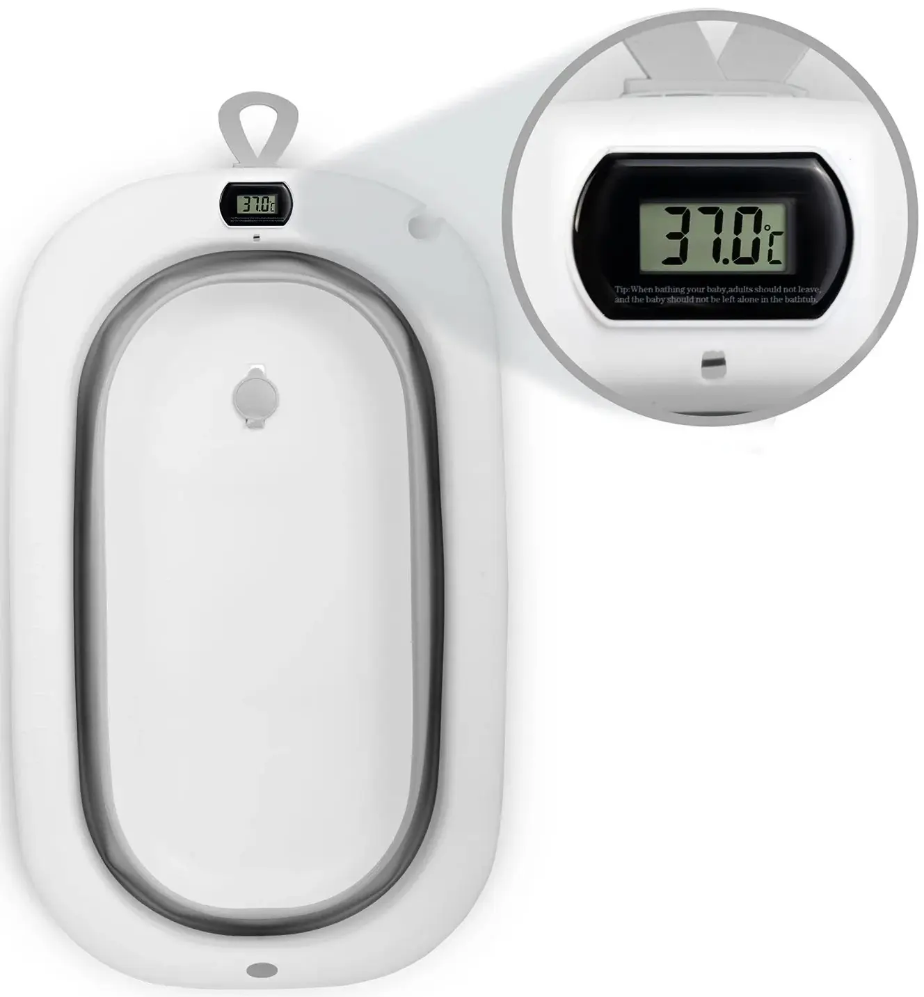 Складная ванночка Ricokids RK-287 728702 (White/Grey) - 9