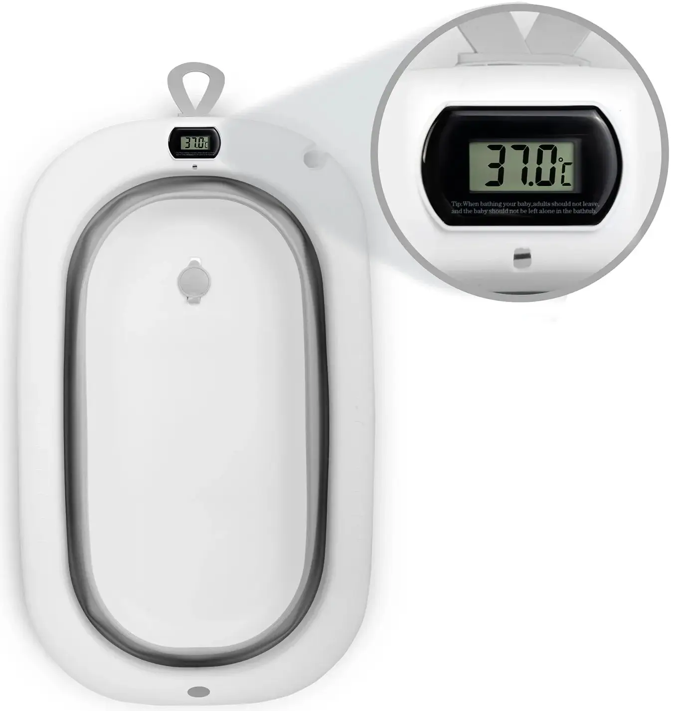 Складная ванночка Ricokids RK-287 728722 (White/Grey) - 9
