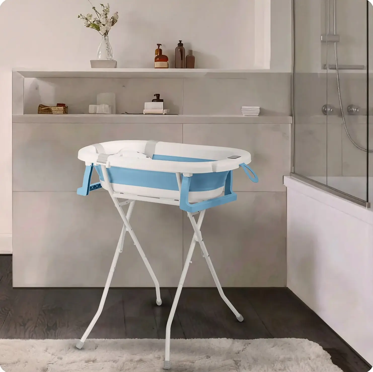 Складная ванночка Ricokids RK-287 (White/Blue) - 4