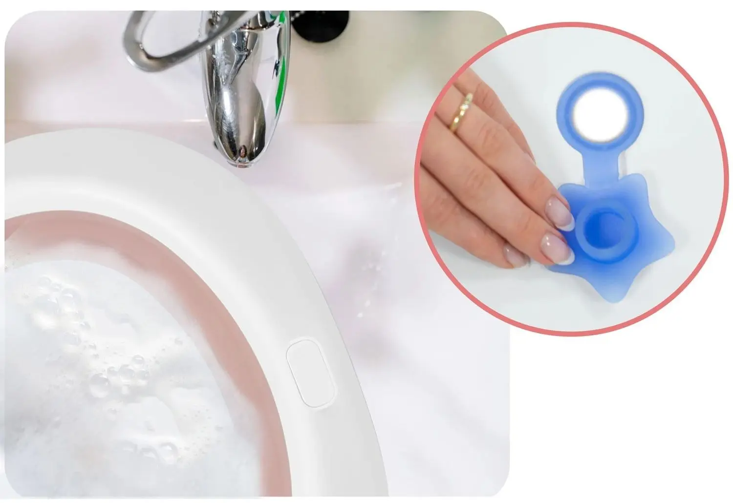 Ванночка Ricokids RK-281 (White/Pink)