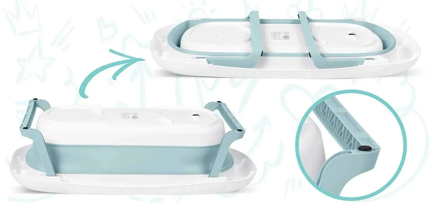 Ванночка с вкладышем Ricokids RK-282 (White/Blue)