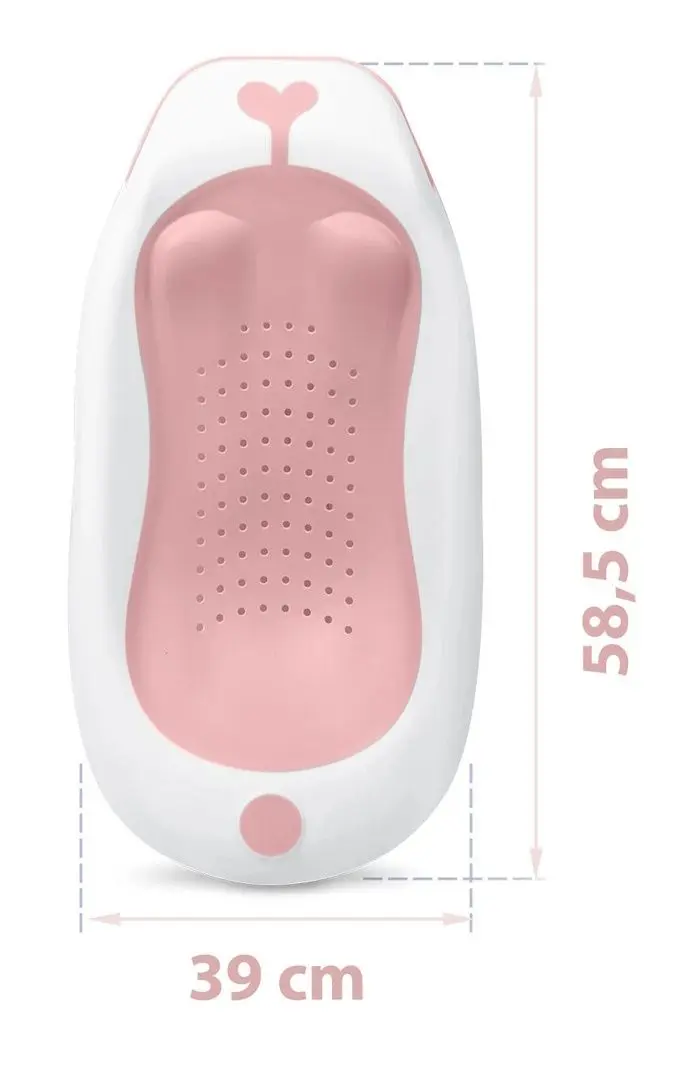 Cadita cu suport Ricokids RK-282 (White/Pink)