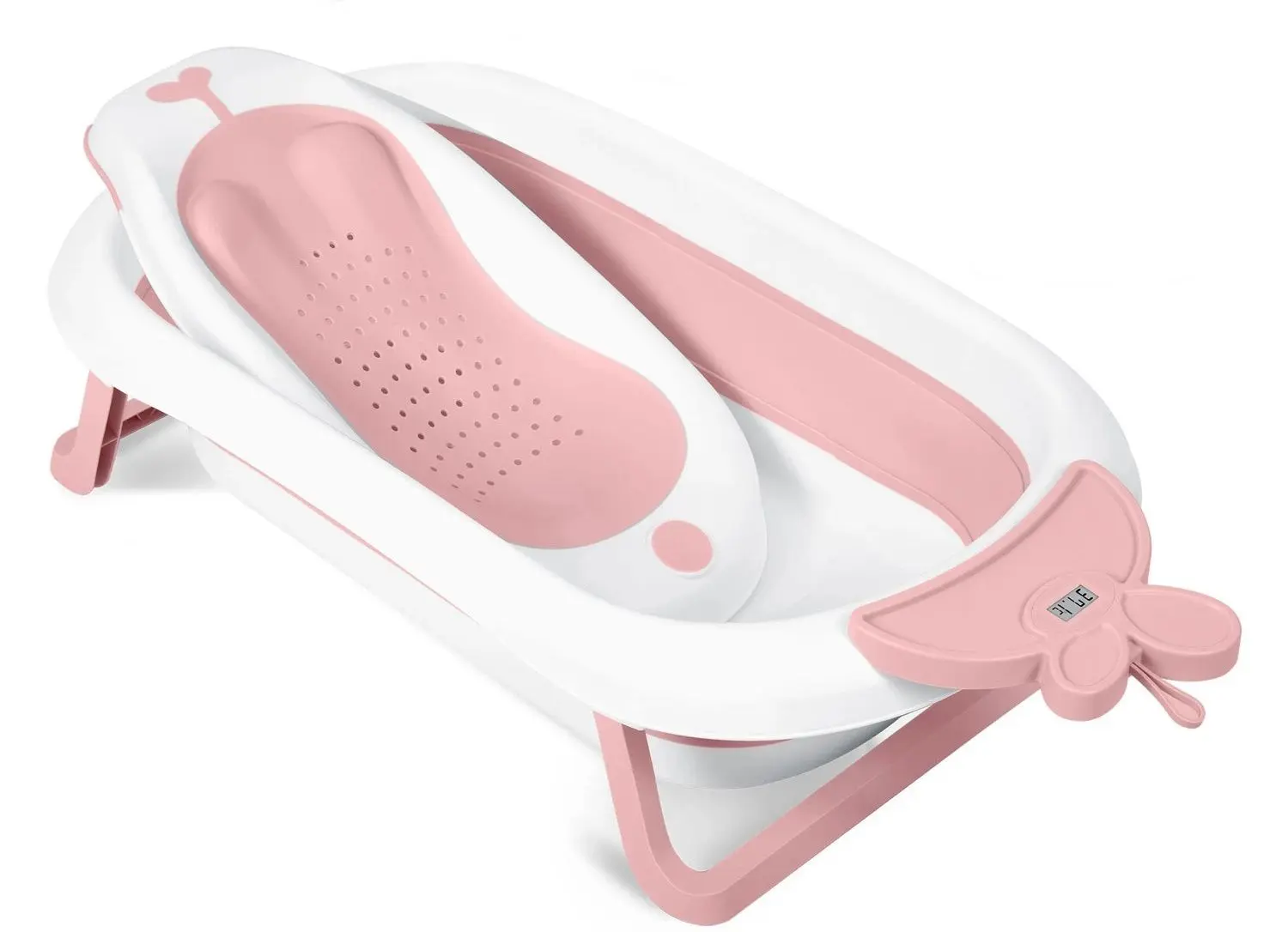 Cadita cu suport Ricokids RK-282 (White/Pink)