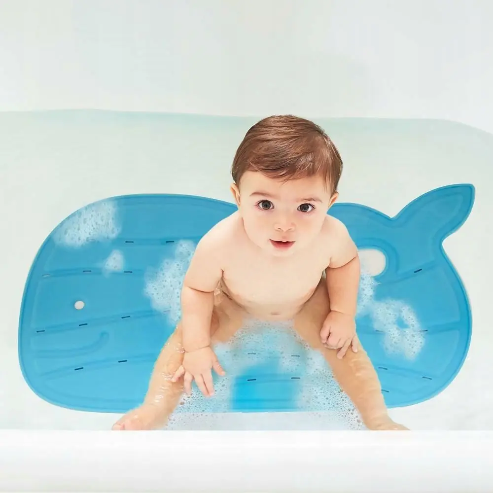 Коврик противоскользящий для ванны Skip Hop Moby (Blue) - 5